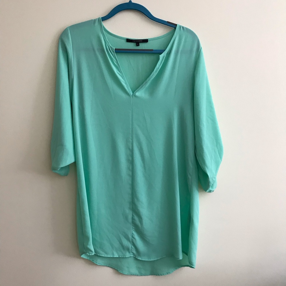 V-neck blouse top